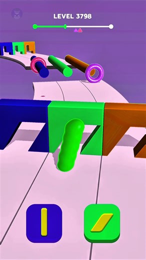 Blob Shifter 3D Level 3798 | Cubic Gaming #shorts #games #gameplay