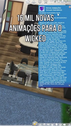 16 Mil Animações para o Mod WickedWhims - The Sims 4