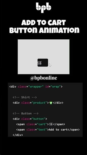 Click, Animate, SOLD! 🛒 Create the Ultimate Satisfying "Add to Cart" Button ✨