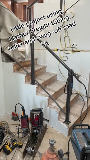 DIY Hand Rail using Harbor Freight Tubing Roller and Swag-Off Road Wing Kit