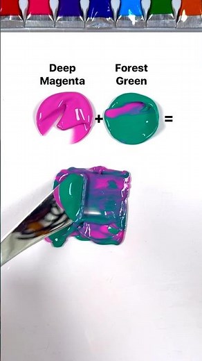 Unusual color recipes #colormixing #paintmixing #artvideos #oddlysatisfying #asmart #asmr