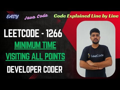 Minimum Time Visiting All Points | LeetCode 1266 | Java Code | Developer Coder
