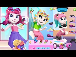 My Talking Angela 2 Summer update Hair Makeover & Fashion Editor Studio Gameplay Android ios