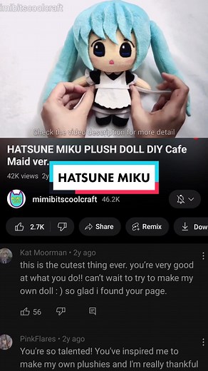 Handmade Plush Tutorial: Creating Your Own Version of Hatsune Miku