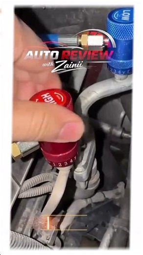 AC Gas Charging Adapter Installation | Car AC Gas Filling Port Adapter 🔧❄️ #Shorts