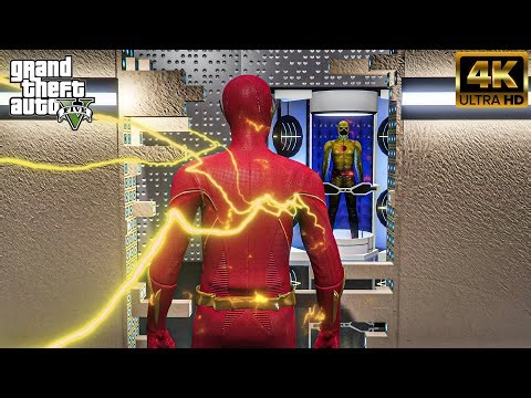 GTA 5 - The Flash exploring the Inside of STAR LABS | Singleplayer & FiveM