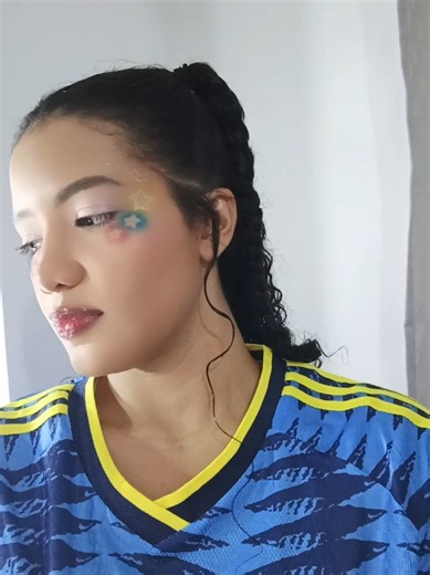Hoy andamos modo mundialista, ¿ como creen que quedará el marcador? 🇨🇴 #CreativeMakeup #colombia #mundial #MakeupInspo