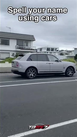 Spell your name using cars #automobile #cartok
