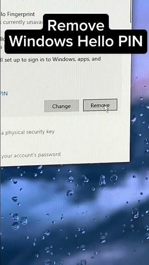 Try this to remove your pin password from your Windows PC! 🔧🔓