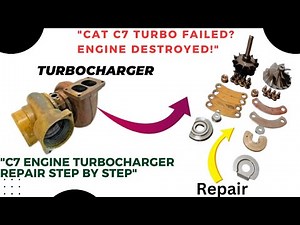 Turbo Repair Cat C7 Engine"How to diagnose turbocharger issues in a C7 engine" #turbocharger #repair