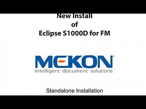 Installing Eclipse S1000D for FrameMaker