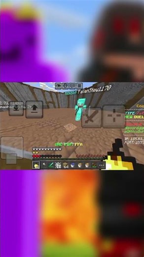 UHC IN BEDROCK JAVA COMBAT #minecraft #javapvp #mcpe
