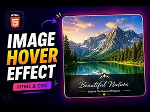 Create a Stunning Image Hover Effect with HTML & CSS 😍