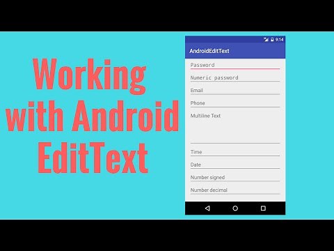 Working With Android Edittext