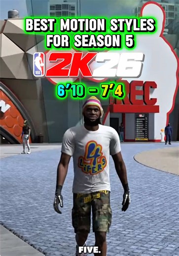 Best motion style for every height in 2k26 for season 5 😳👀✅ #CapCut #2k #2k26 #2kcommunity #fyp