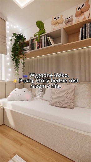 Pokój 14-latki 13,6 m² 🤍 Minimalistyczna aranżacja w beżach i drewnie #interiordesign