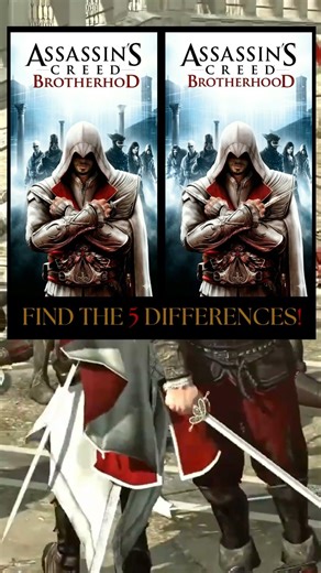 Only 1% Can Spot the 5 Differences in This Assassin’s Creed Cover 👀 #eziocollection #assassinscreed
