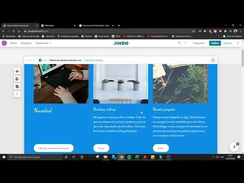 Como hacer una página web con JIMDO