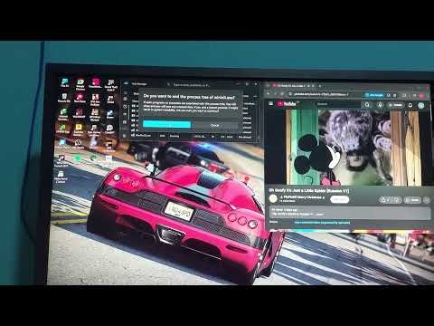 Mickey mouse screaming has bsod (Russian verision)