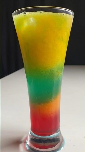 Rainbow Heaven Mocktail #refreshing #asmr #mocktailrecipe #colorful #fresh #juice #easy #summerdrink