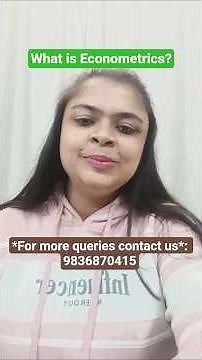 What is Econometrics? | Key Concepts Explained #Econometrics #EconomicsPrep #StudyTips #DataAnalysis