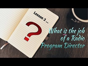 L3. How to be a Radio P.D. | THIS is the actual job