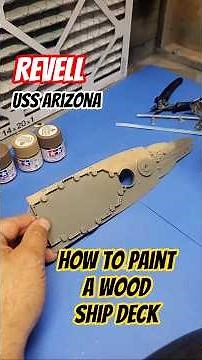 #revell #scalemodel #battleship The USS Arizona Model Wood Deck