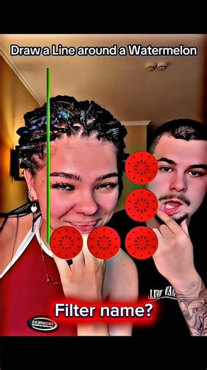Other Draw a Line around Watermelon Filter 😭 #shorts