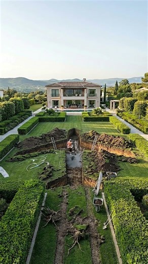 We built a swimming pool shaped like an airplane ✈️