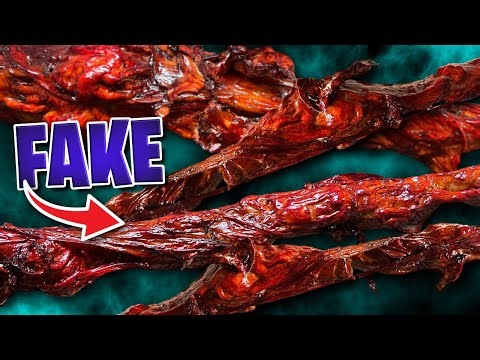 How to Make realistic FAKE INTESTINES | Tutorial for Halloween🎃