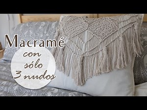 DIY CUSHION with MACRAMÉ very easy | IKEA HACK | Shanti Irene