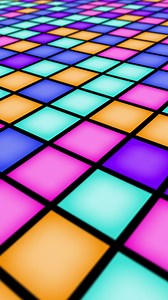 Download Vertical video - colorful nightclub LED dance floor with a mosaic pattern of flashing multicolored LED disco lights. This fun dynamic party or event motion background animation is full HD and looping. for free