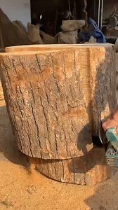 223K views · 2.5K reactions | Make a wooden stool from scrap logs | woodart1998 | Facebook