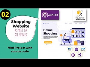 02 Mini Project | Online Shopping Website |ASP.NET C# |SQL SERVER | #CODERBABA | In Hindi