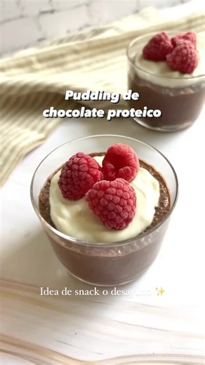 Pudding de chocolate proteico: Receta saludable y deliciosa