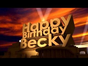 Happy Birthday Becky