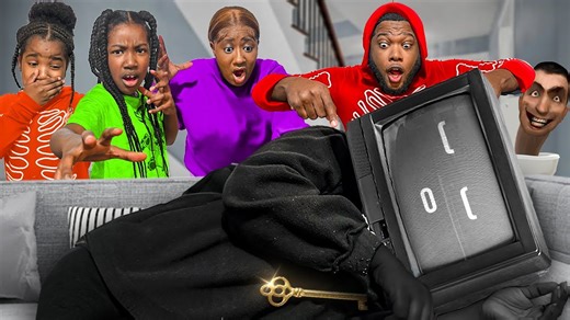 Dad and Little Sister Capture Tv Lady From Skibidi Toliet in Real Life Dad Instantly Regrets It