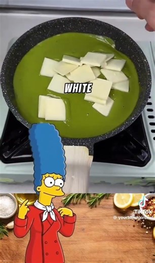 Matcha cake meme-marge Simpson