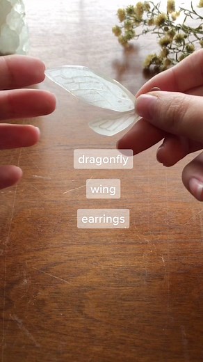 DIY Dragonfly Wing Earrings Tutorial