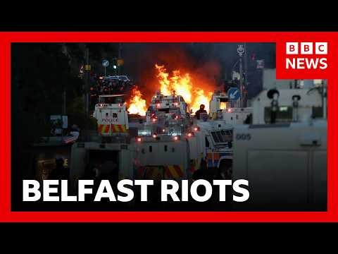 Police vow 'robust' response to Northern Ireland riots | BBC News