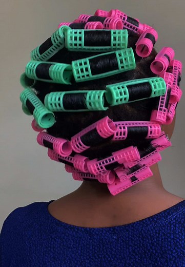 Perfect Roller Set Tutorial for Short Hair