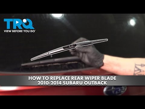 How to Replace Rear Wiper Blade 2010-2014 Subaru Outback