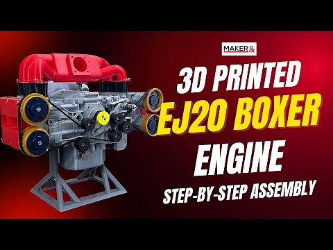 Build a Fully Working 3D Printed EJ20 Boxer Engine | Full Step-by-Step Guide