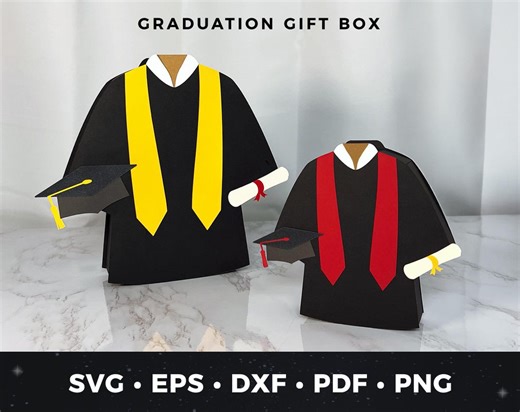 Graduation Gift Box SVG, DIY Graduation Gift Holder, Grad Money & Gift Card Holder, Paper Graduation Box for Cricut - Etsy