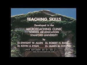 " AN INTRODUCTION TO MICROTEACHING " 1968 STANFORD UNIVERSITY TEACHER FEEDBACK TECHNIQUE XD13094