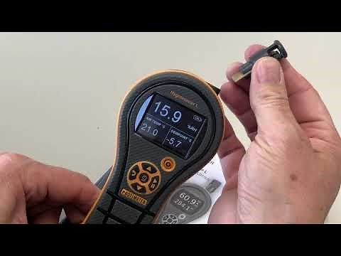 Protimeter Hygromaster L - Quick start demo. Fast response thermo-hygrometer.