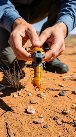 Mounted Micro-Camera Inside a Desert Centipede Megacolony | Ultra-Realistic Scientific POV #scitech