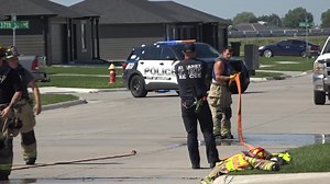 Crews quickly put out a car fire in a Kearney driveway Wednesday afternoon. No injuries occured and the cause is under investigation. Full Story: https://central.newschannelnebraska.com/story/53002271/authorities-investigating-car-fire-in-kearney-driveway | News Channel Nebraska