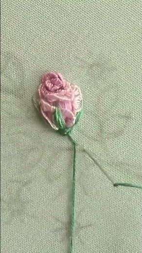 Make Elegant Embroidered Rose Bouquet