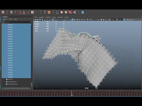 baking vertex animation to joints using MASH in Autodesk Maya